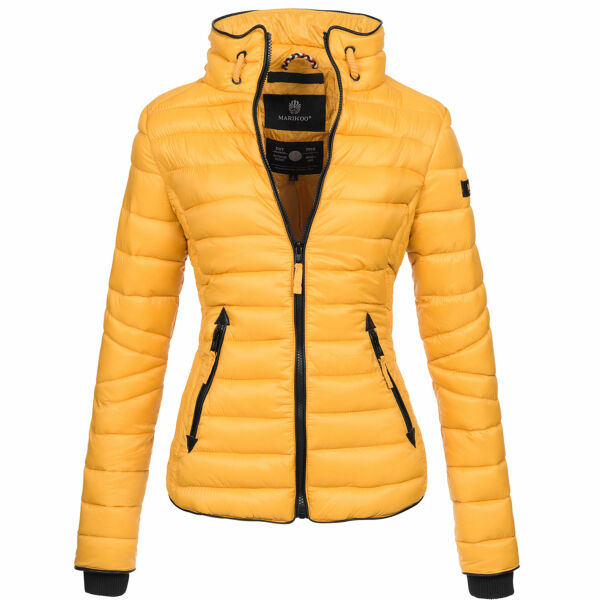 Marikoo Lola Damen Frühjahr Steppjacke Gelb Größe XS - Gr. 34