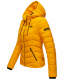 Marikoo Damen Jacke Steppjacke Übergangsjacke gesteppt Frühjahr Camouflage B403 Gelb Größe S - Gr. 36