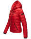 Marikoo Damen Jacke Steppjacke Übergangsjacke gesteppt Frühjahr Camouflage B403 Rot Größe XS - Gr. 34