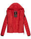 Marikoo Damen Jacke Steppjacke Übergangsjacke gesteppt Frühjahr Camouflage B403 Rot Größe S - Gr. 36