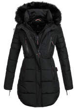 Marikoo Moonshine warm ladies winterjacket parka quilted - Black-Gr.XS
