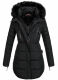 Marikoo Moonshine warme Damen Parka Winterjacke gesteppt Schwarz Größe XS - Gr. 34