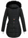 Marikoo Moonshine warme Damen Parka Winterjacke gesteppt Schwarz Größe M - Gr. 38