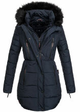 Marikoo Moonshine warme Damen Parka Winterjacke gesteppt Navy Größe XS - Gr. 34