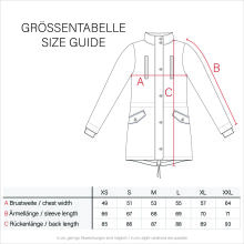 Marikoo Moonshine warme Damen Parka Winterjacke gesteppt Grün Größe XS - Gr. 34