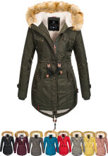 Navahoo LaViva warme Damen Winterjacke mit Teddyfell