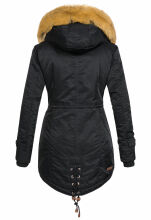 Navahoo LaViva warme Damen Winterjacke mit Teddyfell Schwarz Größe XS - Gr. 34