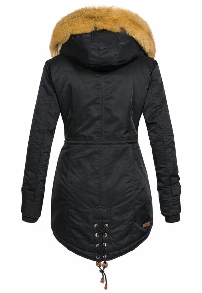 Navahoo LaViva warm ladies winter jacket with teddy fur Black Gr.M 129 90