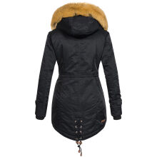Navahoo LaViva warme Damen Winterjacke mit Teddyfell Schwarz Gr&ouml;&szlig;e M - Gr. 38