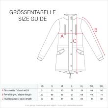 Navahoo LaViva warme Damen Winterjacke mit Teddyfell Rot Größe XS - Gr. 34