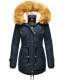 Navahoo LaViva warm ladies winter jacket with teddy fur Navy-Gr.XS