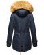 Navahoo LaViva warme Damen Winterjacke mit Teddyfell Navy Größe XS - Gr. 34