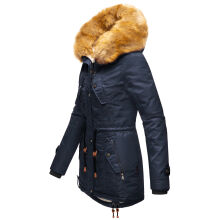 Navahoo LaViva warme Damen Winterjacke mit Teddyfell Navy Gr&ouml;&szlig;e S - Gr. 36