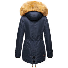 Navahoo LaViva warme Damen Winterjacke mit Teddyfell Navy Gr&ouml;&szlig;e S - Gr. 36