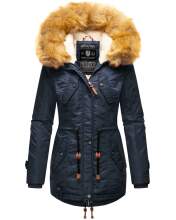Navahoo LaViva warm ladies winter jacket with teddy fur Navy-Gr.L