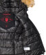 Navahoo Laura ladies winter jacket with faux fur - Black-Gr.M