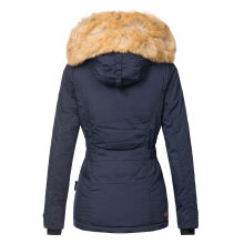 Navahoo Laura warme Damen Winterjacke mit Kapuze Navy-Gr.XS