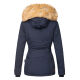 Navahoo Laura warme Damen Winterjacke mit Kapuze Navy-Gr.XS