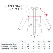 Navahoo Laura warme Damen Winterjacke mit Kapuze Schoko-Gr.XS