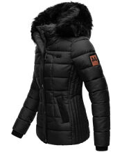 Marikoo Unique Damen gesteppte Winterjacke Schwarz Größe S - Gr. 36