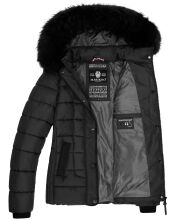 Marikoo Unique Damen gesteppte Winterjacke Schwarz Größe S - Gr. 36