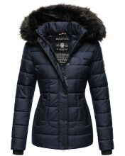 Marikoo Unique Damen gesteppte Winterjacke Dunkelblau...