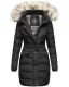 Navahoo Paula Damen Parka Winterjacke warm Gefüttert Schwarz Größe XS - Gr. 34