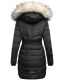 Navahoo Paula Damen Parka Winterjacke warm Gefüttert Schwarz Größe XS - Gr. 34