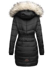 Navahoo Paula Damen Parka Winterjacke warm Gefüttert Schwarz Größe S - Gr. 36