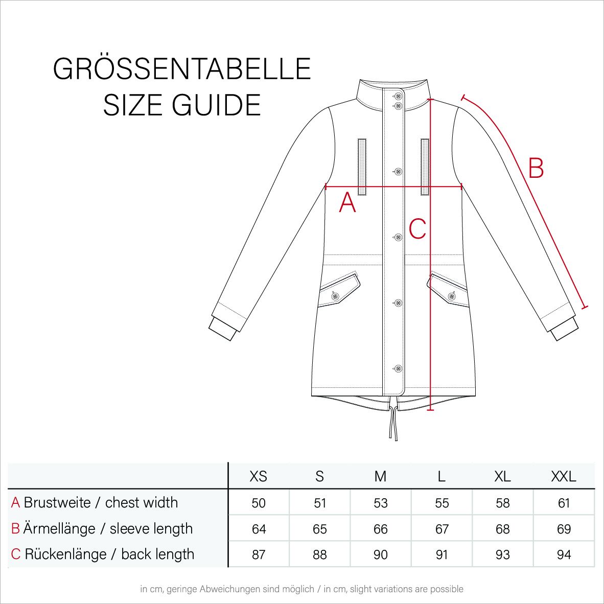 Navahoo Paula Damen Parka Winterjacke warm Gefüttert Schwarz Größe XXL - Gr. 44