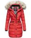 Navahoo Paula Damen Parka Winterjacke warm Gefüttert Rot Größe XS - Gr. 34