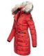 Navahoo Paula Damen Parka Winterjacke warm Gefüttert Rot Größe S - Gr. 36