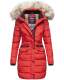 Navahoo Paula Ladies Winter Jacket Coat Parka Warm Lined Winterjacket B383 Red Size M - Size 38