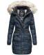 Navahoo Paula Ladies Winter Jacket Coat Parka Warm Lined Winterjacket B383 Navy Size M - Size 38