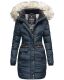 Navahoo Paula Damen Parka Winterjacke warm Gefüttert Navy Größe XXL - Gr. 44