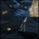 Navahoo Daria Ladies Parka with Faux Fur Collar Navy Size XS - Gr. 34
