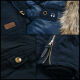 Navahoo Daria warme Damen Parka Winterjacke mit Kunstfell Kragen Navy Größe XS - Gr. 34