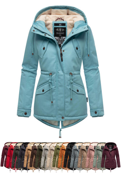 Marikoo Manolya ladies parka jacket with teddy fur