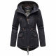 Marikoo Manolya Ladies Parka Jacket with Teddy Fur Blue Size XXL - Gr. 44