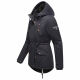Marikoo Manolya Ladies Parka Jacket with Teddy Fur Blue Size XXL - Gr. 44