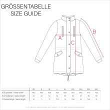 Marikoo Manolya Damen Parka Winterjacke mit Teddyfell Grün Größe XXL - Gr. 44
