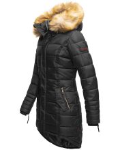 Navahoo Papaya Damen gesteppte Winterjacke mit Doppelzipper und gefüttert Schwarz Größe XL - Gr. 42