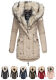 Navahoo Sweety 2 in 1 ladies parka winterjacket with fur collar