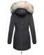 Navahoo Sweety 2 in 1 ladies parka winterjacket with fur collar - Black-Gr.M