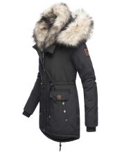 Navahoo Sweety Damen 2in1 Parka Winterjacke warmhaltend Schwarz Größe L - Gr. 40