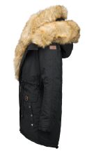 Navahoo Sweety Damen 2in1 Parka Winterjacke warmhaltend Schwarz Gr&ouml;&szlig;e XXL - Gr. 44