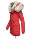 Navahoo Sweety Damen 2in1 Parka Winterjacke warmhaltend Rot Größe S - Gr. 36