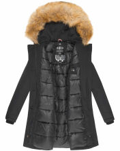 Marikoo Karmaa Damen Parka Winterjacke warm gefüttert Schwarz Größe XS - Gr. 34