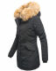 Marikoo Karmaa Damen Parka Winterjacke warm gefüttert Schwarz Größe XS - Gr. 34