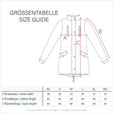 Marikoo Karmaa Damen Parka Winterjacke warm gefüttert Dunkelblau Größe XS - Gr. 34